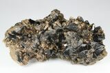 Smoky Quartz Crystal Cluster with Phantoms - Poland #177266-2